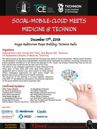T2med: Social-Mobile-Cloud Meets Medicine @ Technion