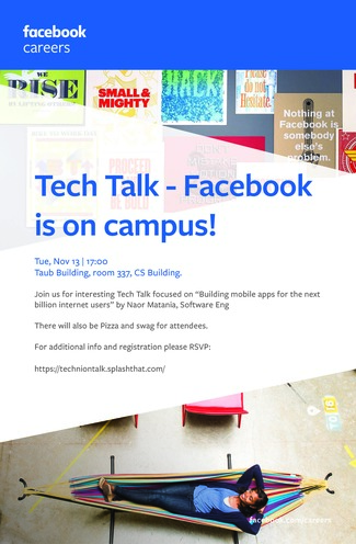 Facebook Tech Talk at CS