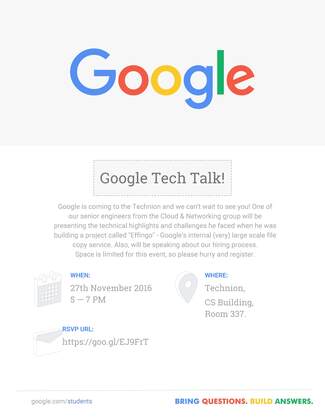 Google TECH TALK at CS
