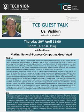 TCE Guest Lecture: Making General-Purpose Computing Great Again