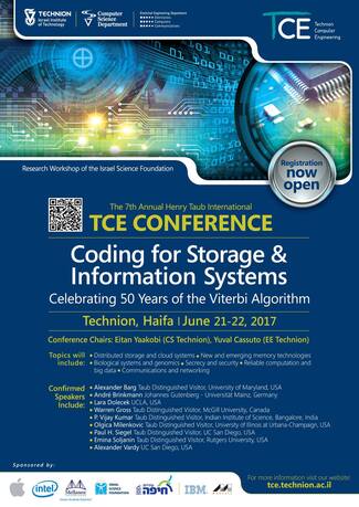 TODAY! The 7th Annual International TCE Conference on Coding for Storage and Information Systems