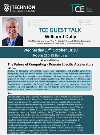 TCE Guest Lecture: Future of Computing – Domain Specific Accelerators