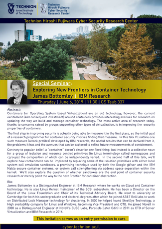 CSpecial Talk: Exploring New Frontiers in Container Technology