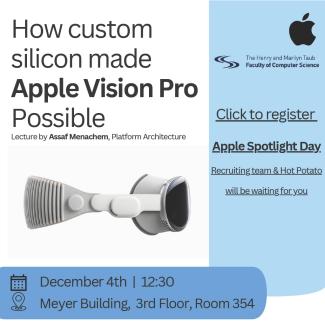 Spotlight Day with Apple – Don't miss it! 4.12 at the IDF – Faculty of Electrical Engineering